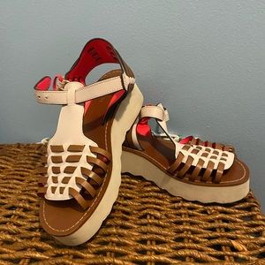 Size 7 coach platform sandals